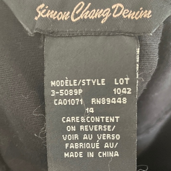 Vintage Y2K Midi Skirt Simon Chang Denim Floral Fairy Boho Dark Romantic 14 - Picture 10 of 12